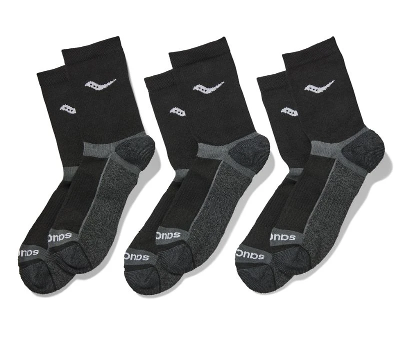 Saucony Inferno Cushion Mid 3-Pack Sock 1 Saucony Inferno Cushion Mid 3-Pack Sock