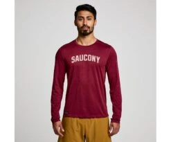 Saucony Men's Stopwatch Graphic Long Sleeve -Deals TrendyFit Family Store SAM800311 SUHA3 1