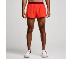 Saucony Men's Outpace 2.5" Split Short -Deals TrendyFit Family Store SAM800326 IF 1 1