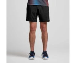 Saucony Men's Outpace 5" Short -Deals TrendyFit Family Store SAM800328 BK 1