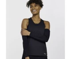 Saucony Women's Stopwatch Singlet -Deals TrendyFit Family Store SAW800369 BK 1