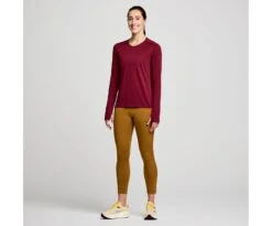 Saucony Women's Stopwatch Long Sleeve -Deals TrendyFit Family Store SAW800371 SUH 3