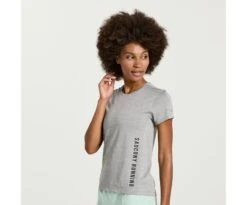 Saucony Women's Stopwatch Graphic Short Sleeve 27 Saucony Women's Stopwatch Graphic Short Sleeve -Deals TrendyFit Family Store SAW800372 LGHS3 1