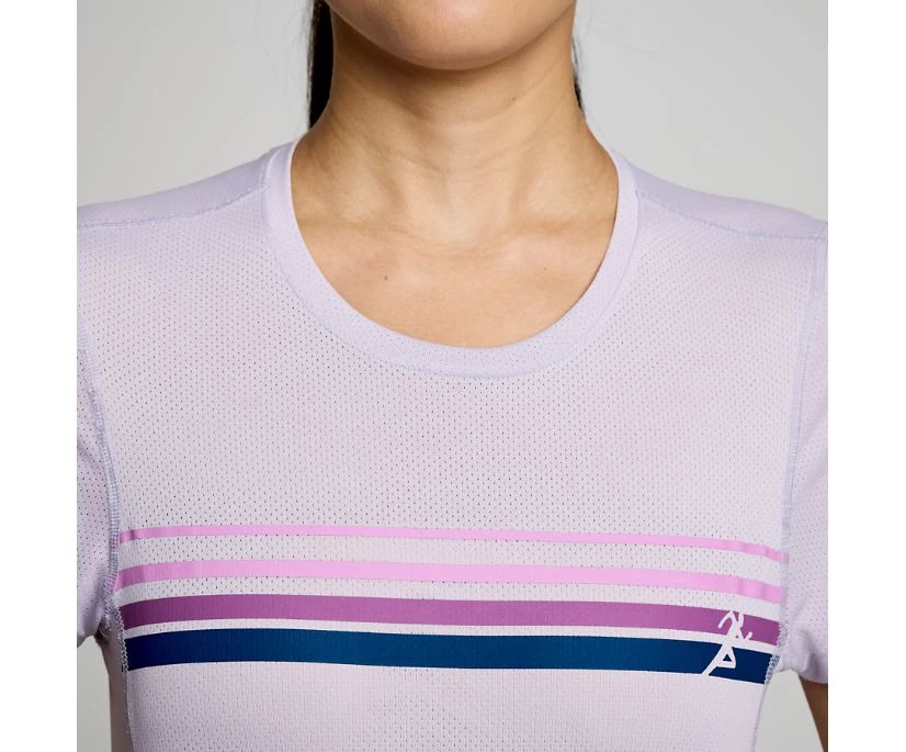 Saucony Women's Stopwatch Graphic Short Sleeve 4 Saucony Women's Stopwatch Graphic Short Sleeve - Image 4