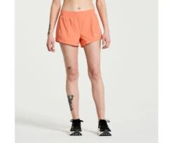 Saucony Women's Outpace 3" Short -Deals TrendyFit Family Store SAW800422 ZE 1