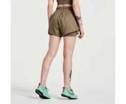 Saucony Women's Elevate 4" 2-in-1 Short -Deals TrendyFit Family Store SAW800427 PE 4