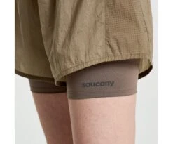 Saucony Women's Elevate 4" 2-in-1 Short -Deals TrendyFit Family Store SAW800427 PE 6