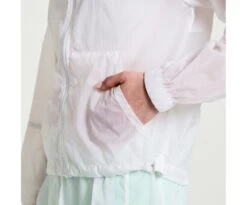 Saucony Women's Elevate Packaway Jacket -Deals TrendyFit Family Store SAW800429 WH 4