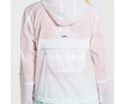 Saucony Women's Elevate Packaway Jacket -Deals TrendyFit Family Store SAW800429 WH 5