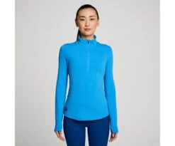 Saucony Women's Triumph 3D 1/2 Zip -Deals TrendyFit Family Store SAW800459 BLH 1