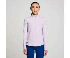 Saucony Women's Triumph 3D 1/2 Zip -Deals TrendyFit Family Store SAW800459 MVH 1 1