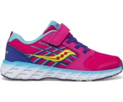 Saucony Big Kid's Wind 2.0 A/C Sneaker -Deals TrendyFit Family Store SK166032 3